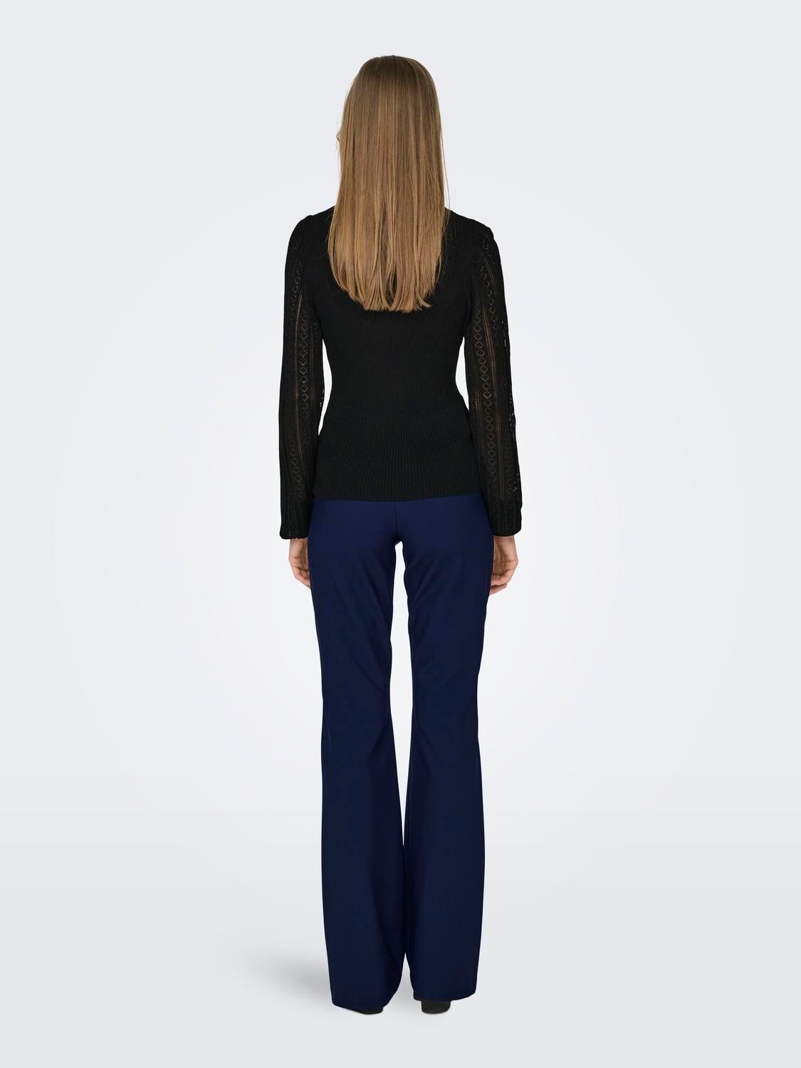 ONLANNELINA Strickpullover Black