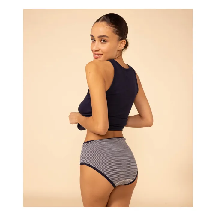 Petit Bateau Lot 2 Culottes Taille Haute Cœurs - Collection Femme | Ecru