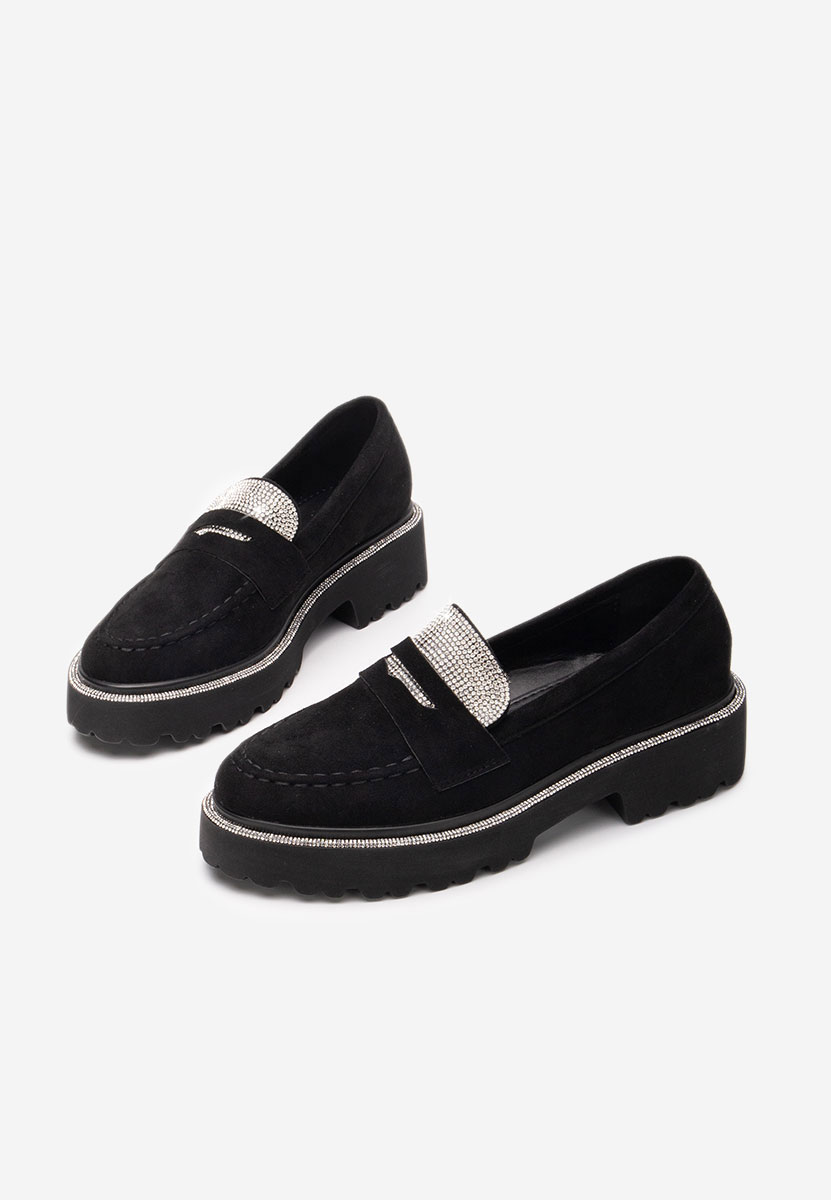 Mocassins élégants femme noirs Algera