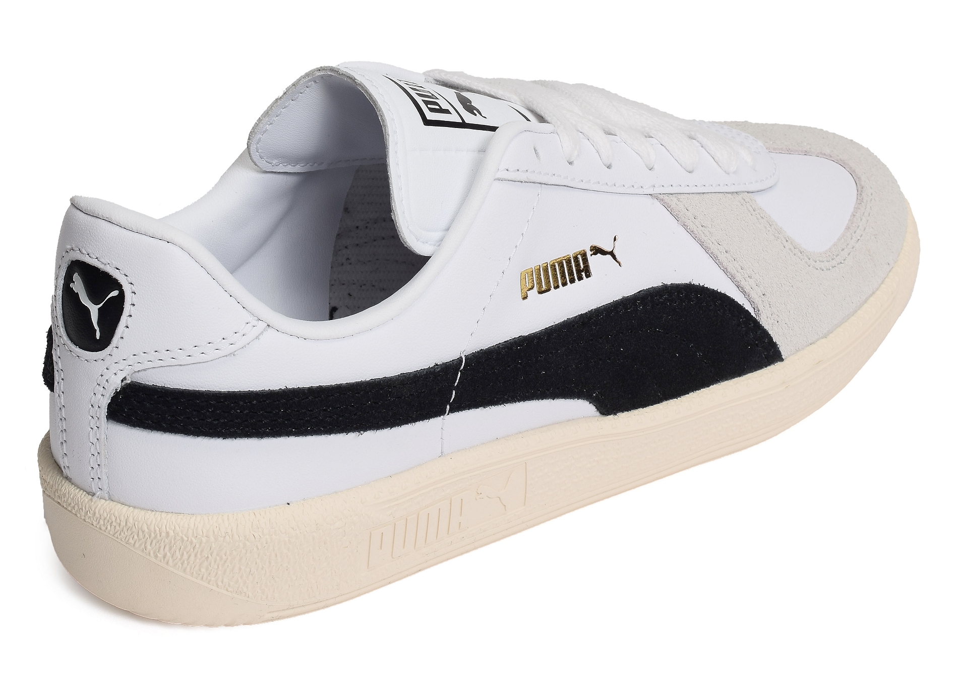 Army trainer blanc noir