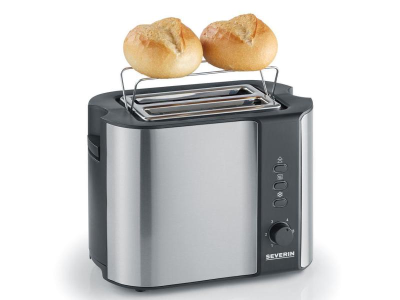 Severin Toaster Automatik AT 2589 Silber Automatik-Toaster