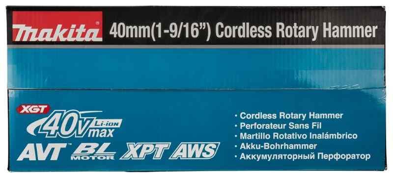 Makita HR005GM202 40V Max Combihamer set (2x 4.0Ah) in koffer met AWS zender