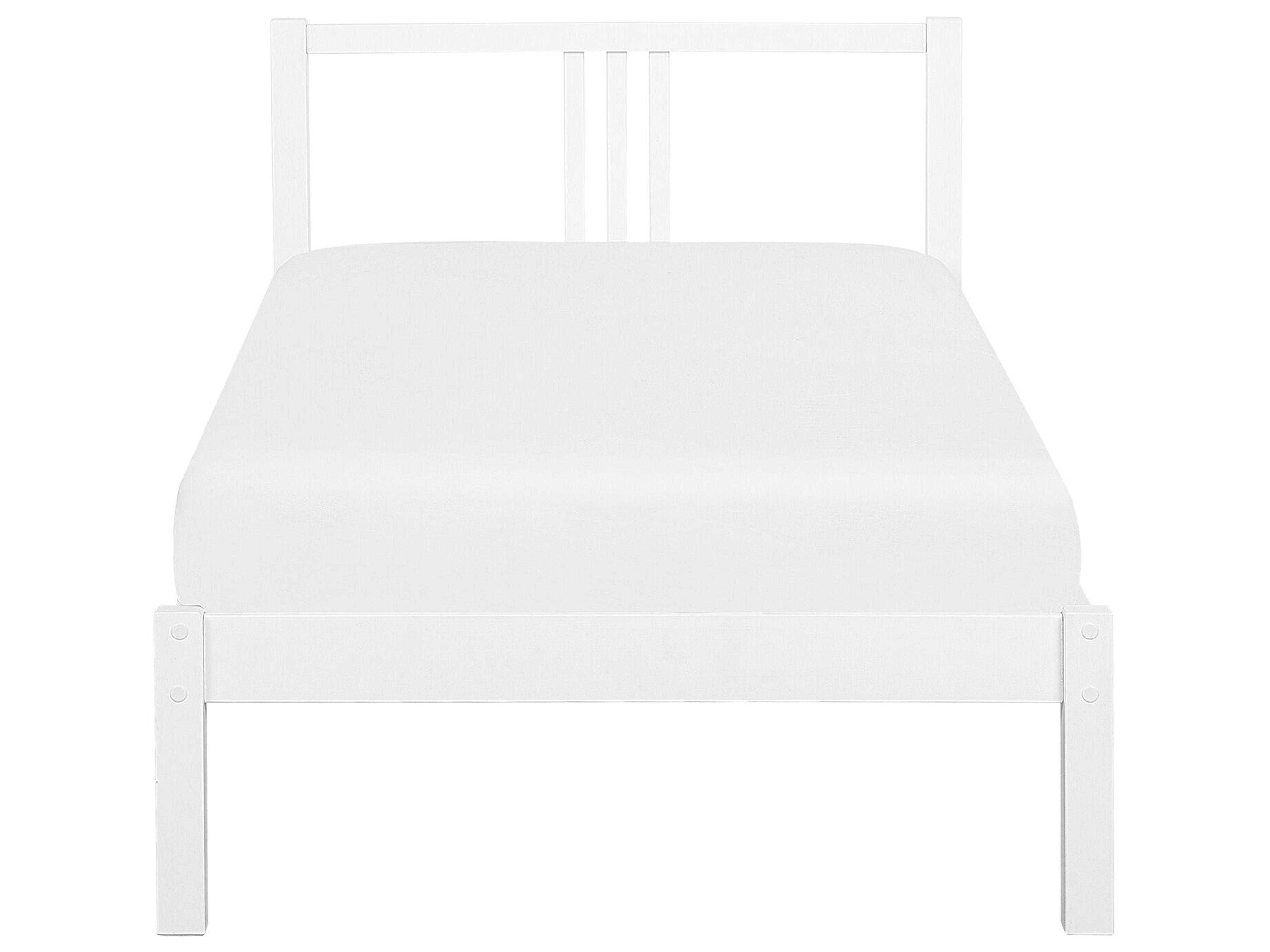 Bed Dennenhout VANNES 90 x 200 cm Wit