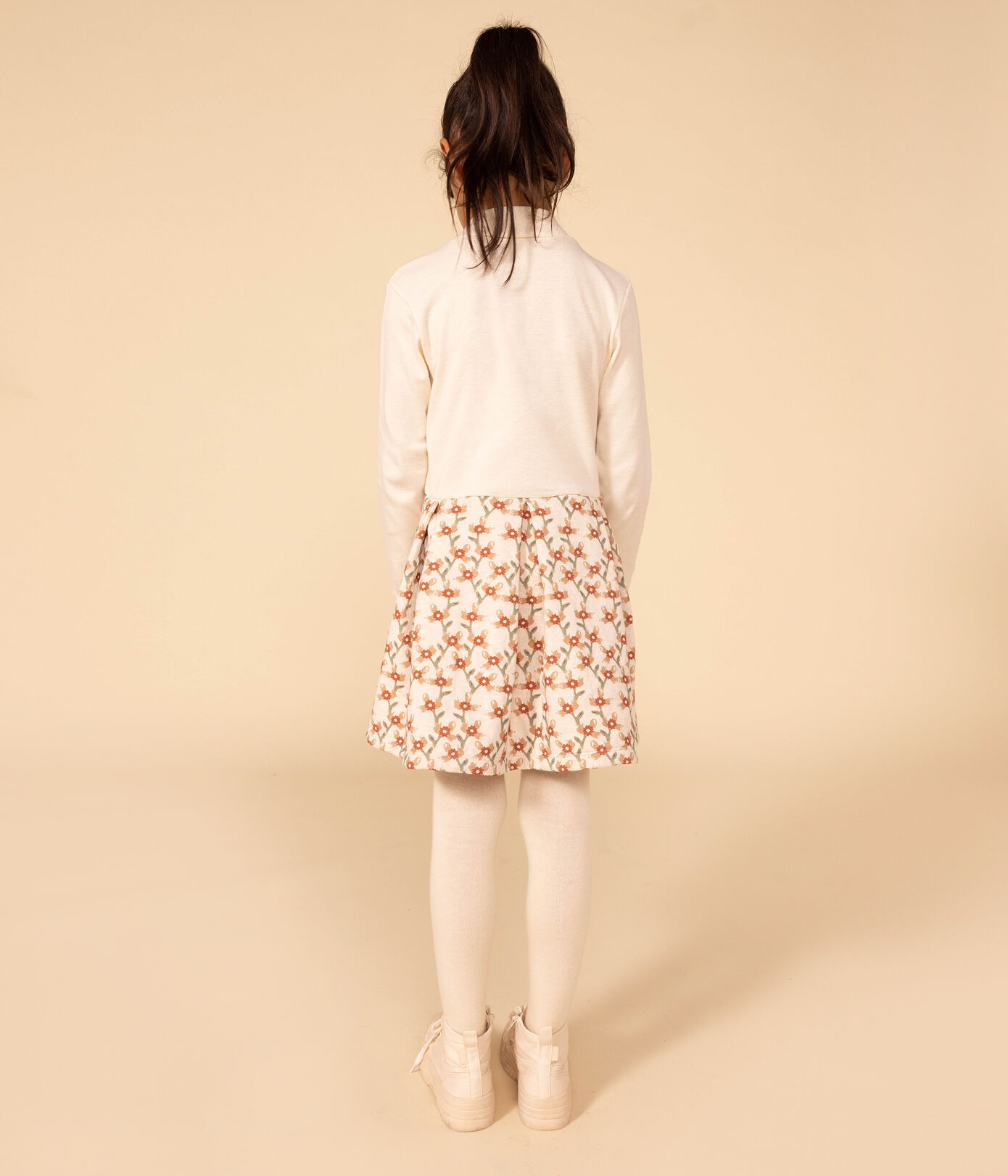 Robe manches longues imprimée enfant fille