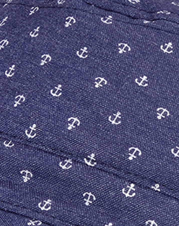 Tellercap ANKER zum Wenden in jeansblau
