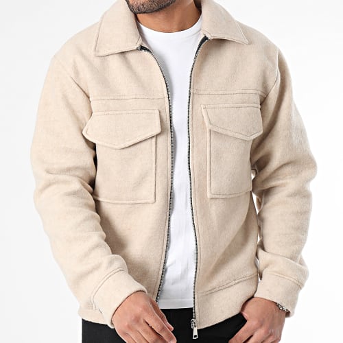 Veste Zippée Beige