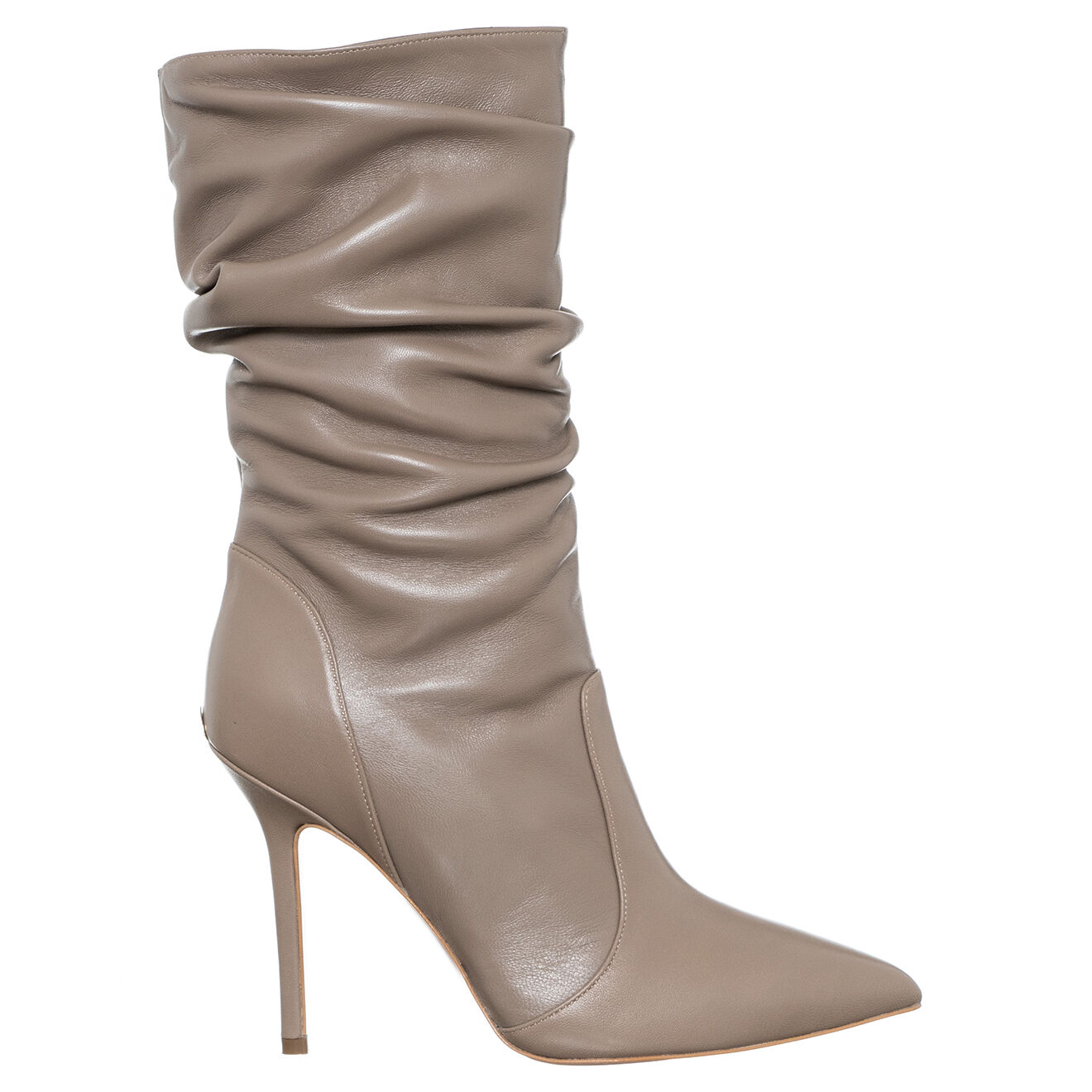 Liu-Jo Bottes en Cuir Alexa taupe - Talon 10 cm