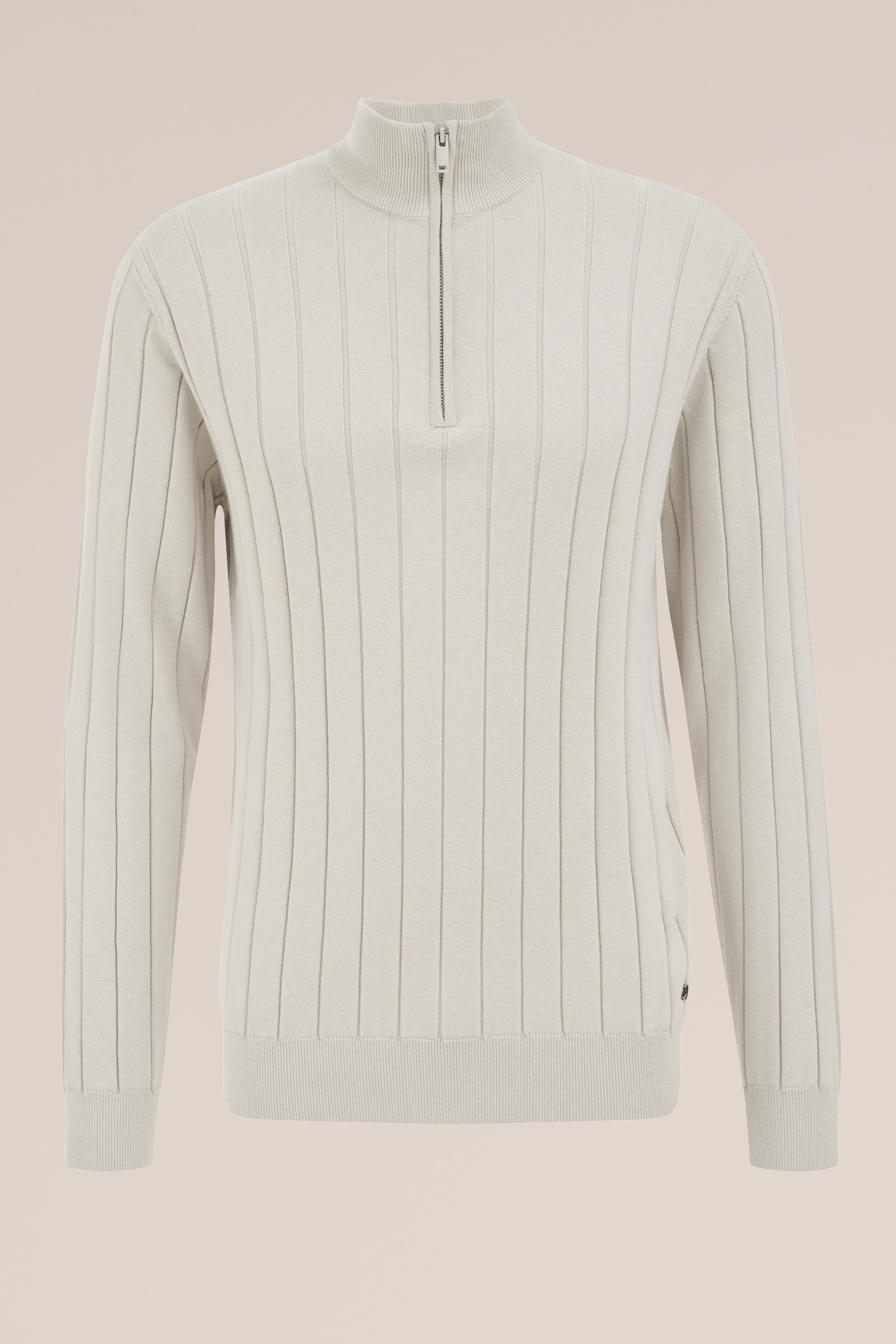 trui met rits WE Fashion Beige