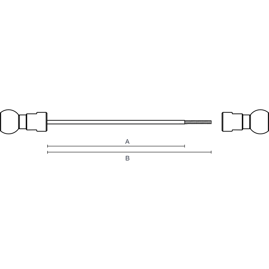 BURLEY Schnellspannachse COHO Ballz Mittel 170 mm