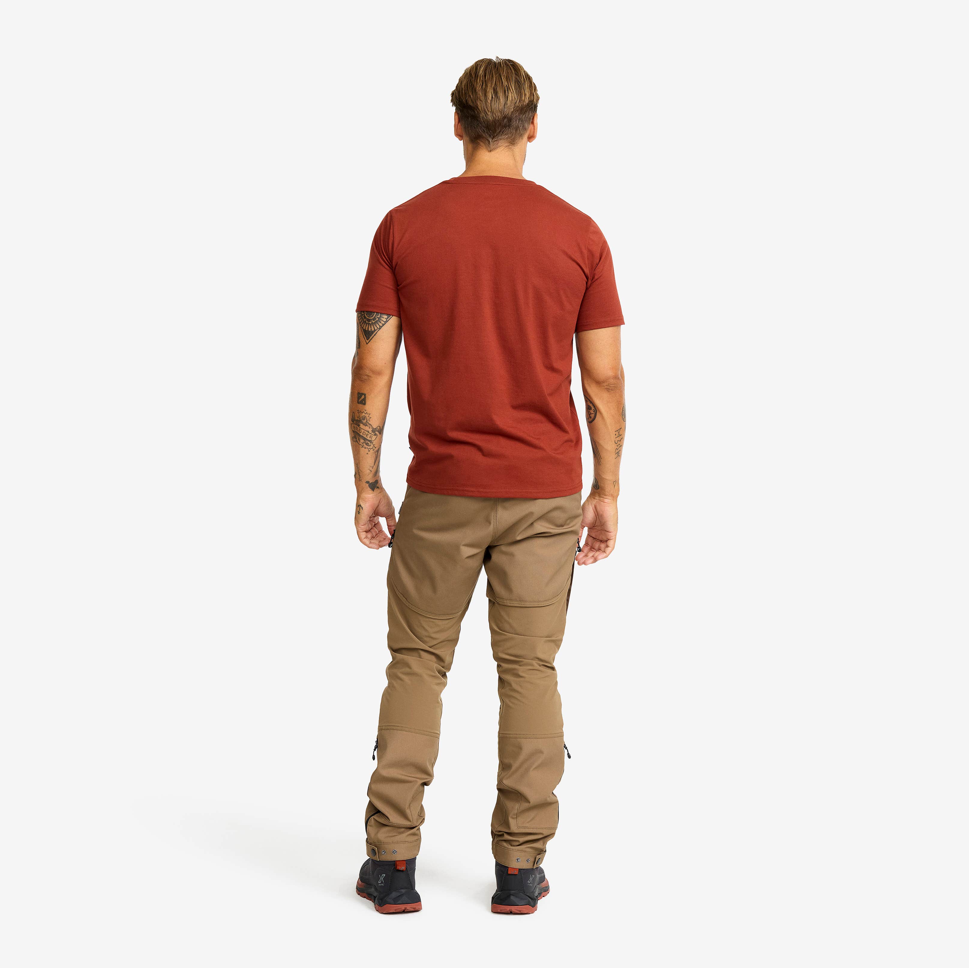 Easy Graphic Mount Lines T-shirt Herre Smoked Paprika