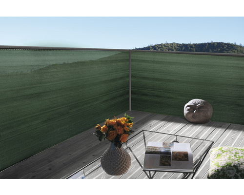 Konsta privacyschermmat, HDPE-weefsel 130 g/m², 5 x 0,8 m, groen