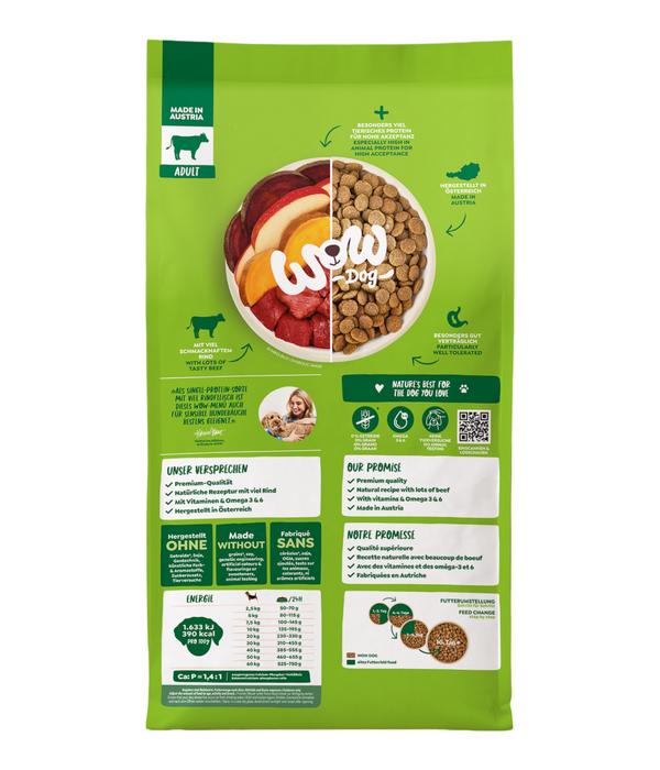 WOW® Trockenfutter für Hunde Mini Adult,