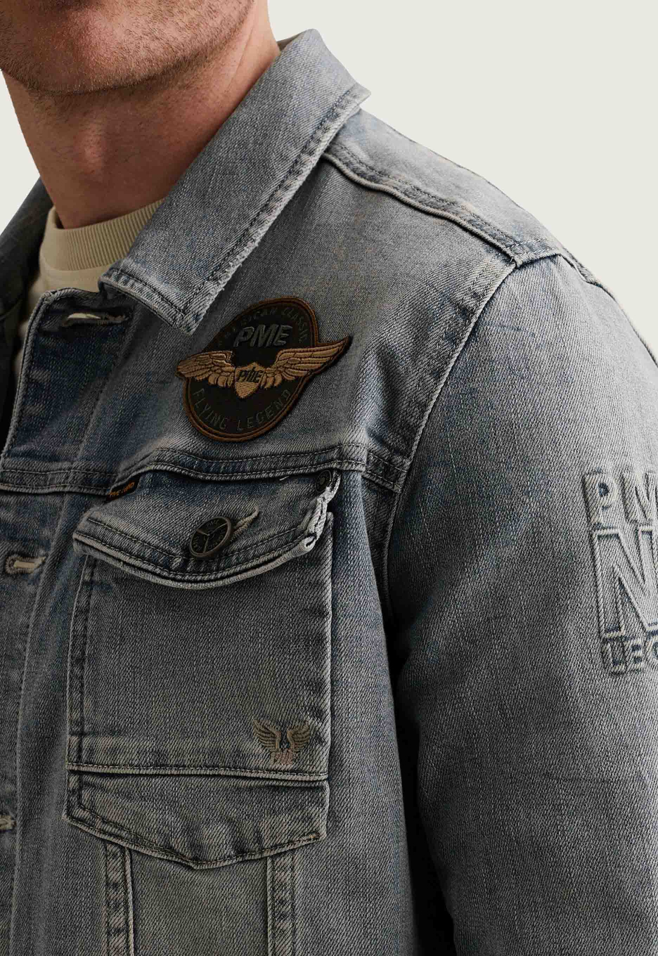 PME Legend Badges Denim Jacket