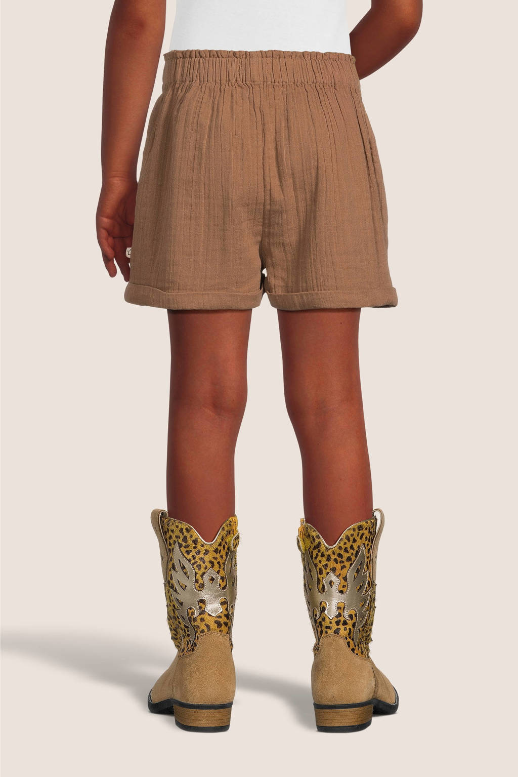 Your Wishes regular fit casual short Elianne bruin