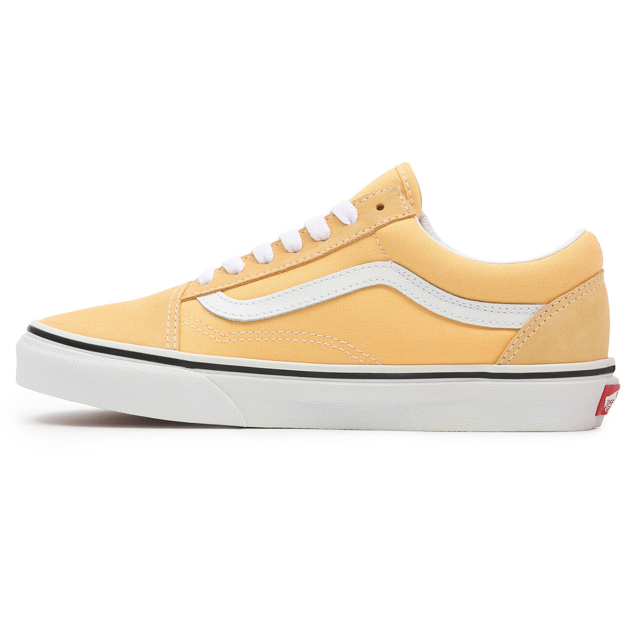Vans Sneakers en Velours de Cuir & Textile Old Skool orange clair