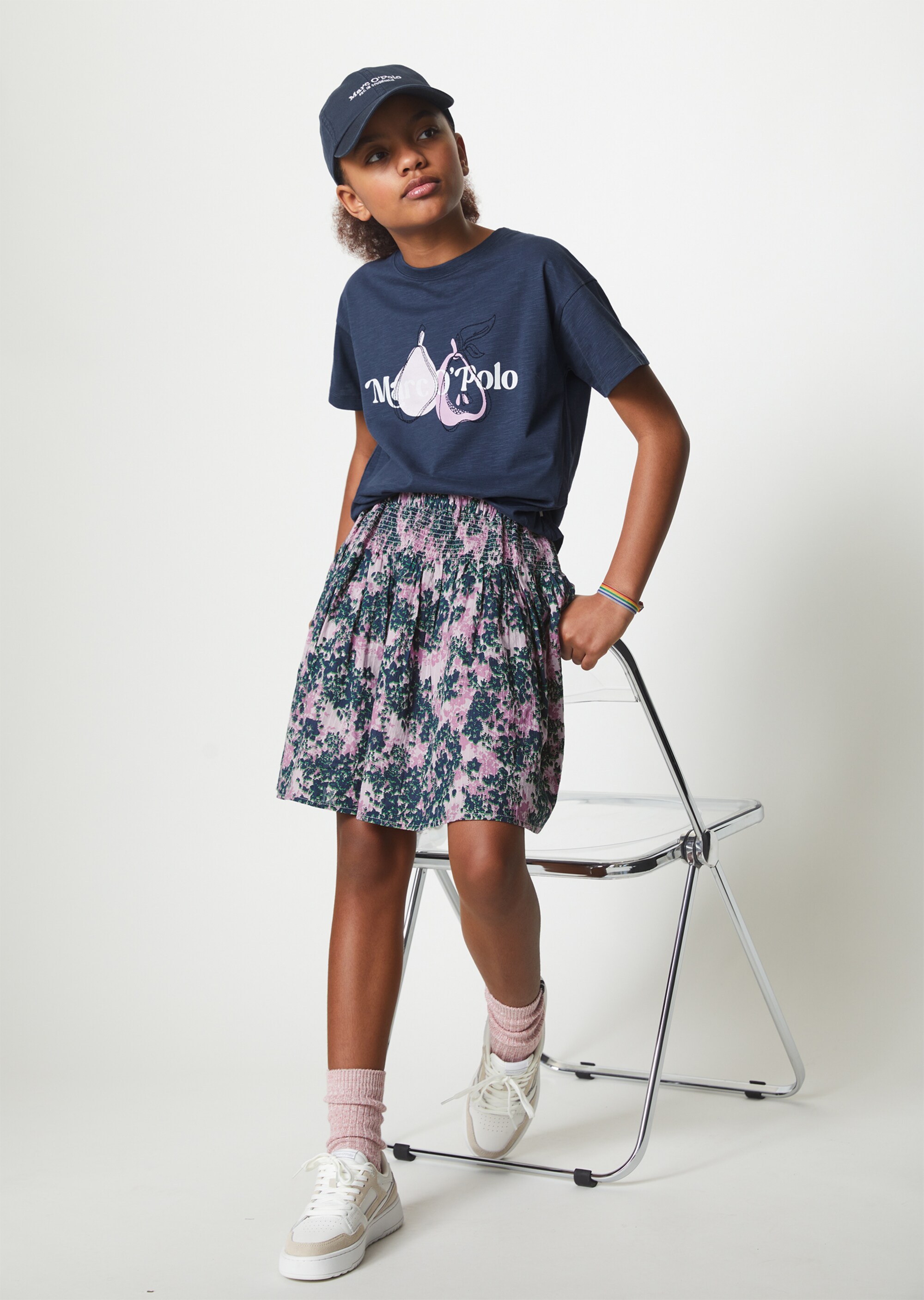 TEENS-GIRLS T-Shirt mit Print und Stickerei