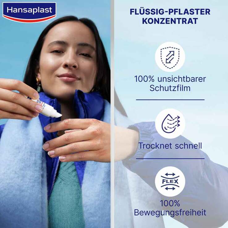 Hansaplast Zweite Haut Schutz Flüssig- Pflaster Konzentrat , 10 ml