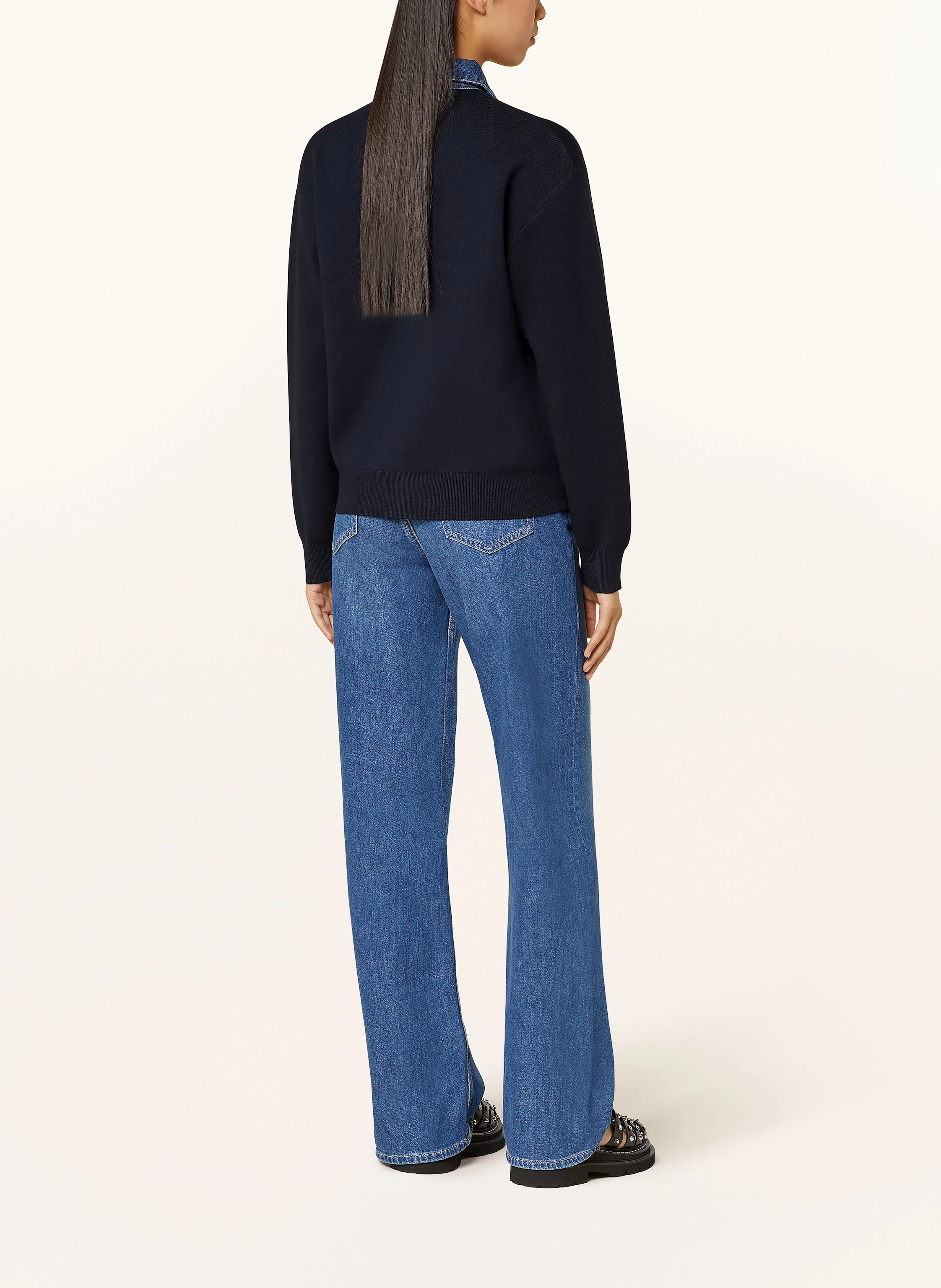 SANDRO Pullover im Materialmix