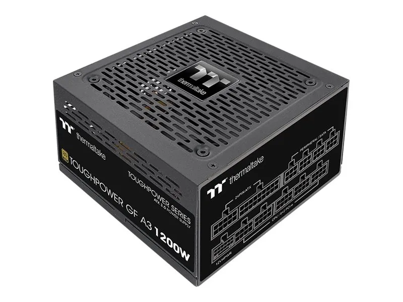 Thermaltake ToughPower GF3 A3 - TT Premium Edition - strømforsyning (intern) - ATX12V 3.0 - 80 PLUS Gold - AC 100-240 V - 1200 Watt - aktiv PFC - sort