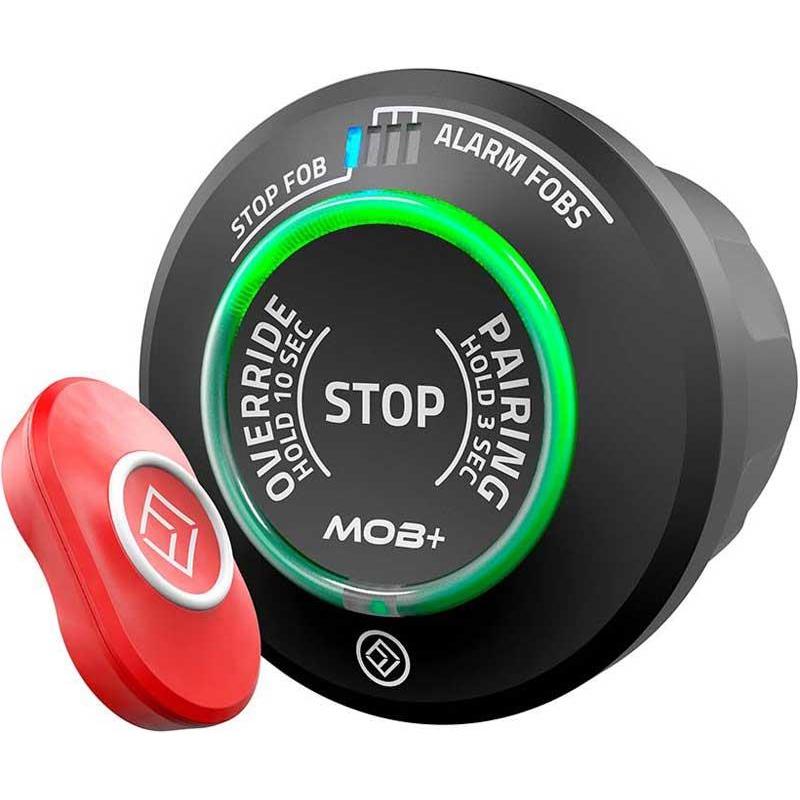 Coupe Circuit Moteur Fell Marine Mob+ Multi Fob Gris Et Capsule Xfob Multi Rouge