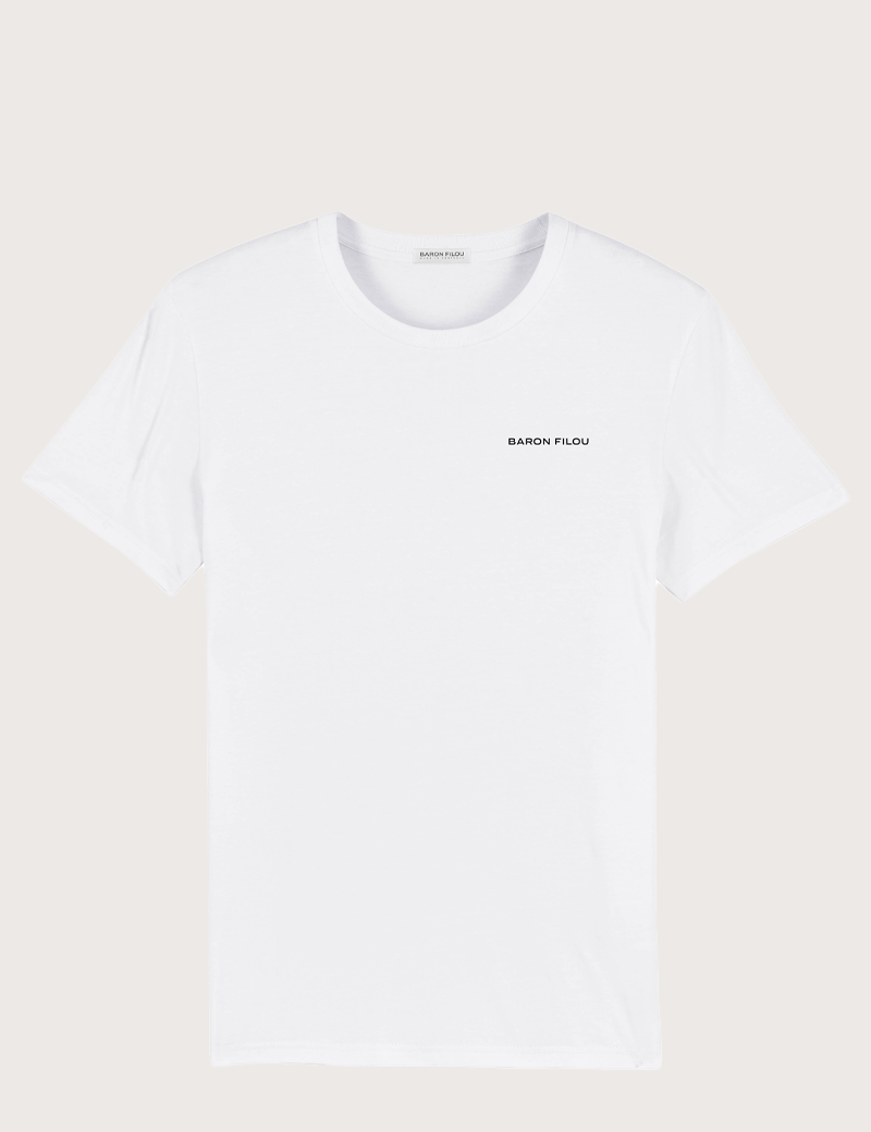 BARON FILOU T-SHIRT DOS IMPRIMÉ FILOU LVI BLANC MIXTE