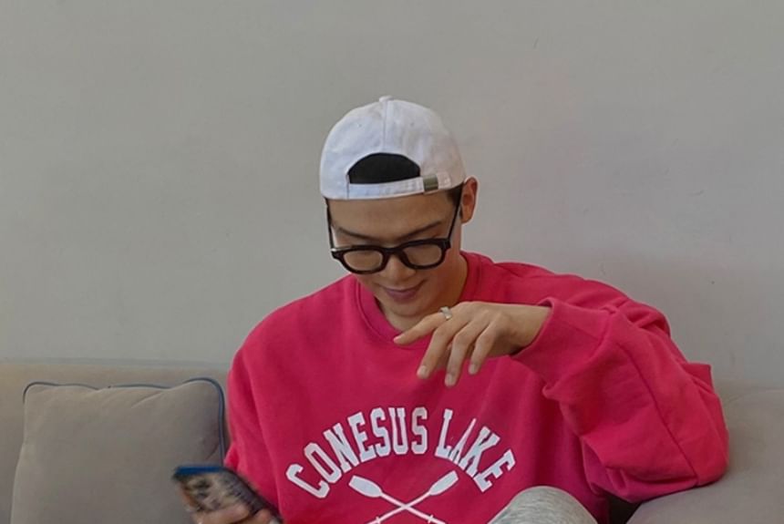 SeoulPop - Sweatshirt met letterprint