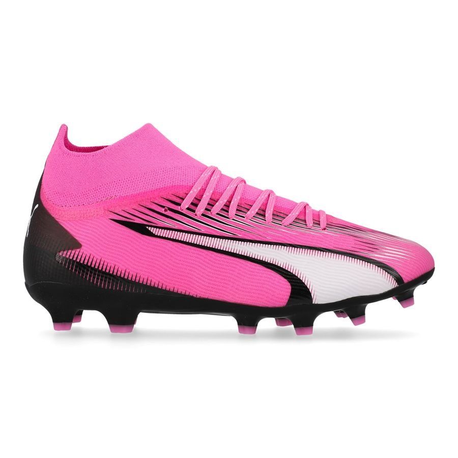 PUMA Ultra Pro FG/AG Phenomenal - Poison Pink/Blanc/Noir Enfant