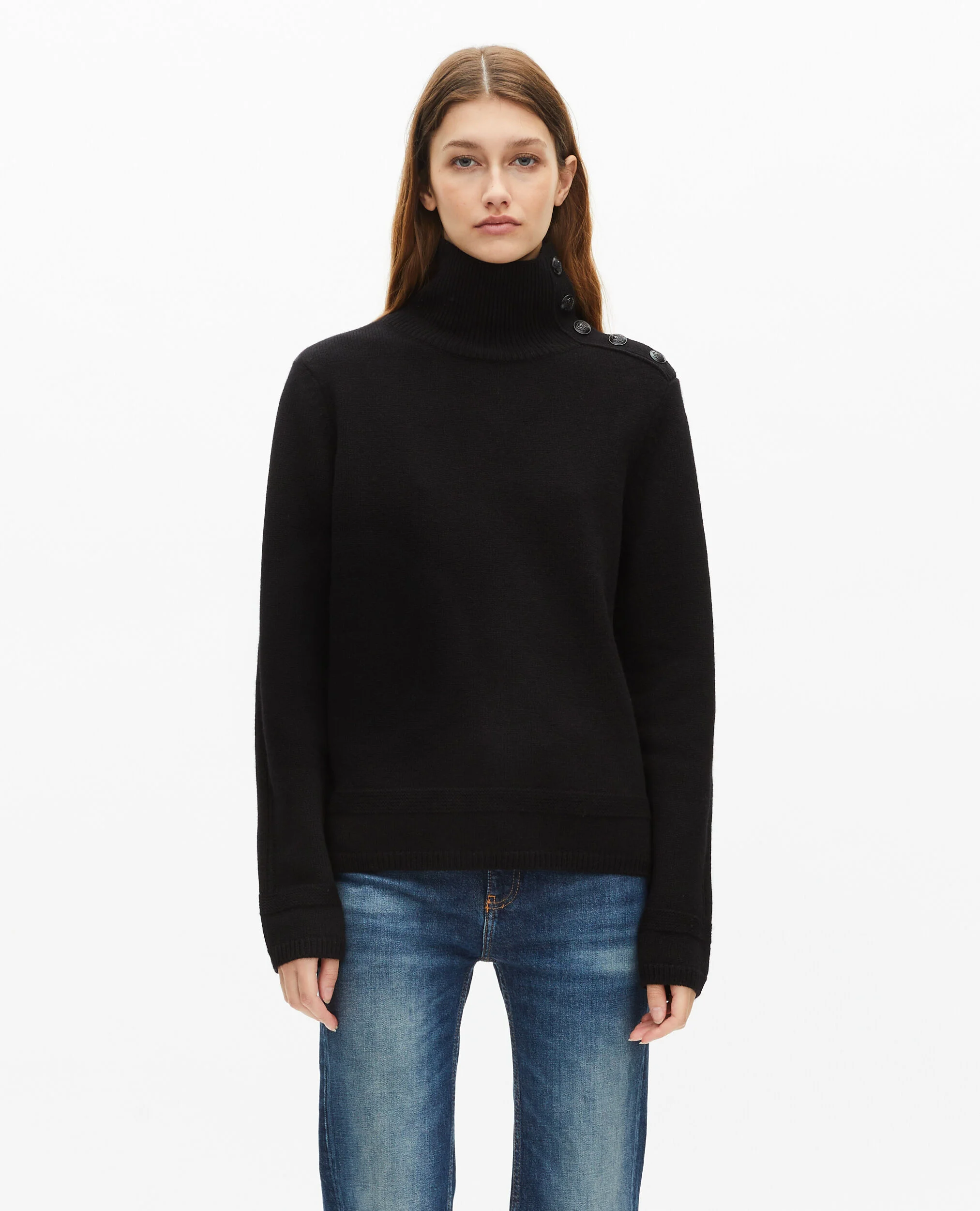 Pull en laine noir