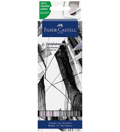 Faber-Castell Tuscher - 6 stk. - Gr?