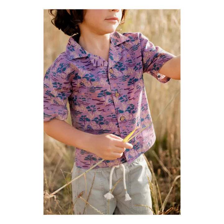 Louise Misha Chemise Alov Voile de Coton | Violet