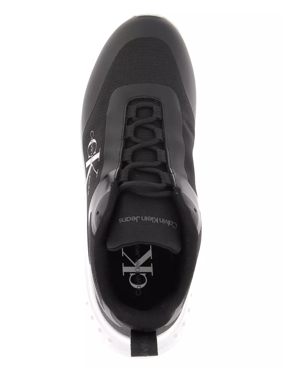 CALVIN KLEIN JEANS EVA RUNNER LOW - Baskets 0GMBLACKBRIGHTWHITE