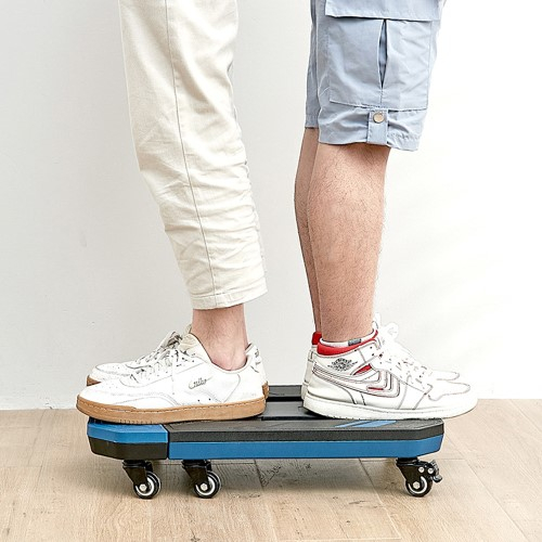 Klappbarer Gepäck Trolley Transport Hilfe Schwerlast Wagen 150kg Tragkraft - Schwarz / Blau