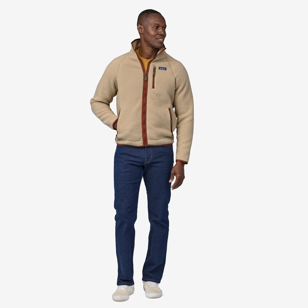 Herren-Retro-Fleecejacke