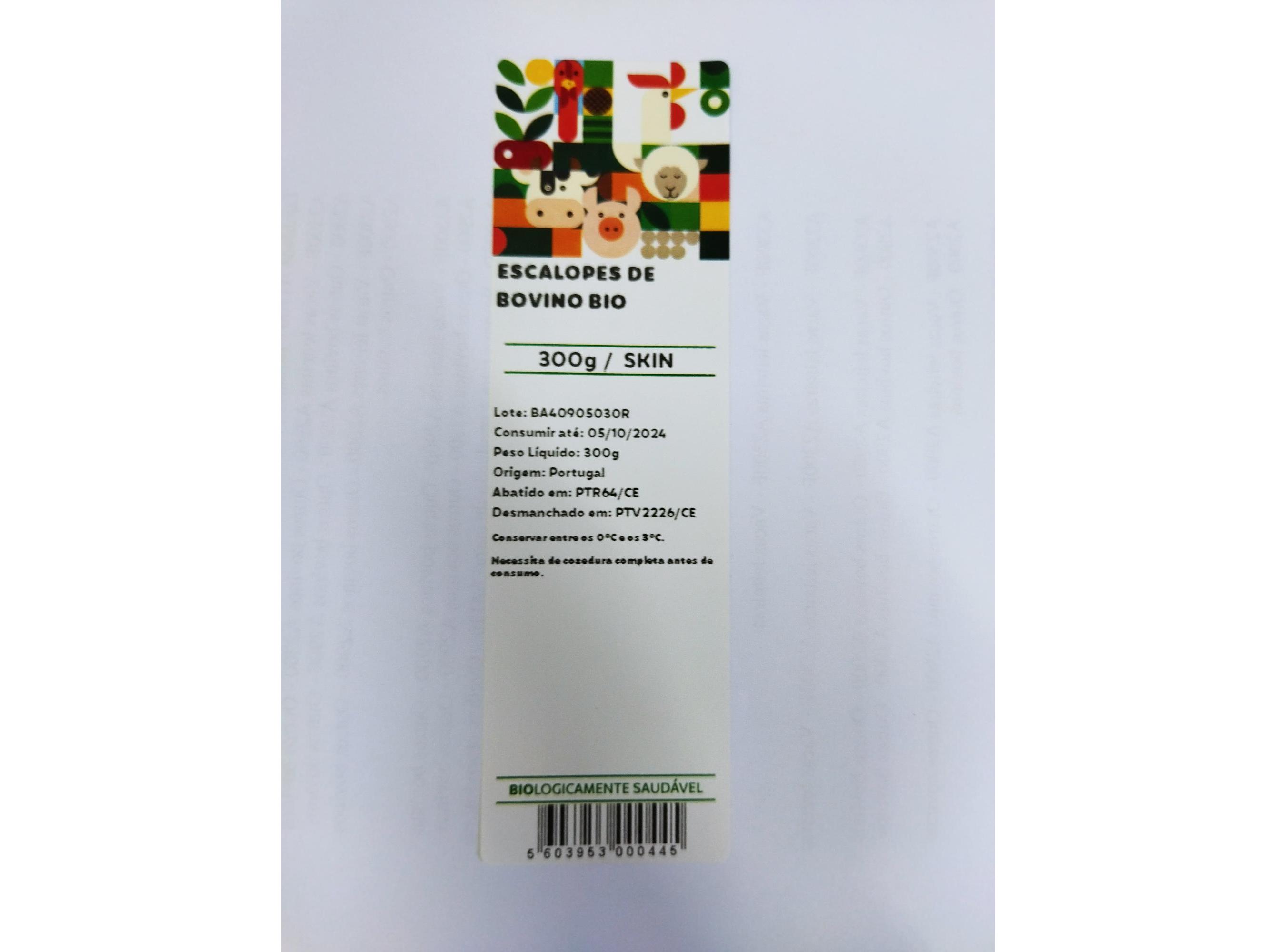 ESCALOPES BOVINO BIOLOGIC FRESCO BIO 300 G
