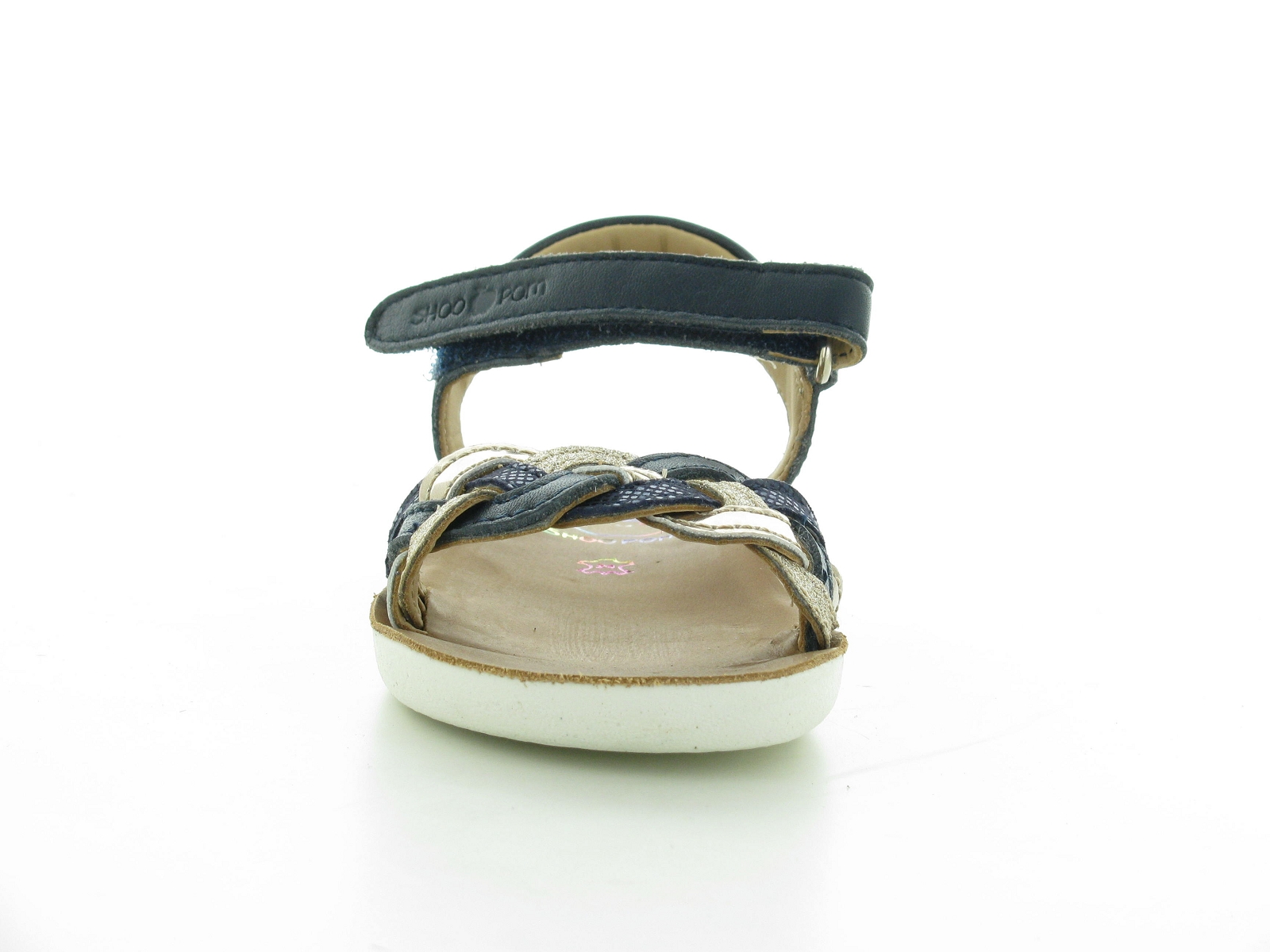 Shoopom-GOA WOWO Cuir Marine-Argent