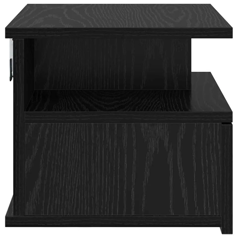 vidaXL - Zwevend Nachtkastjes met lade - Zwart eiken - 40x31x27 cm - 2 stuks