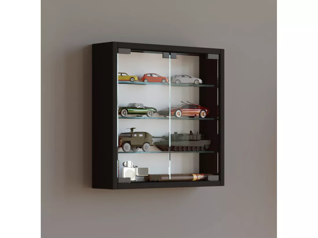 Vitrine suspendue Vitrine murale en verre Mandosa S