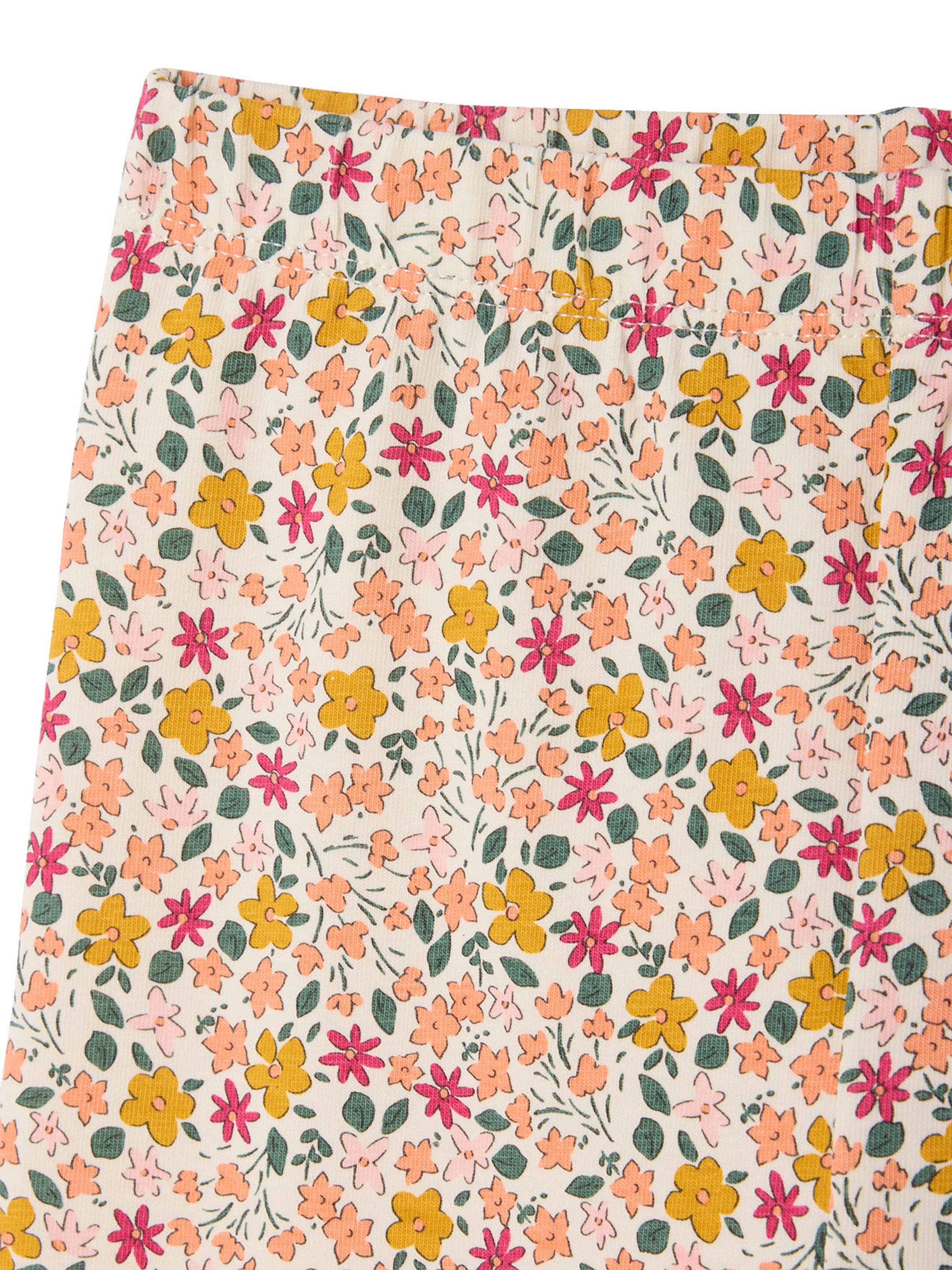 Vertbaudet 2er-Pack Mädchen 3/4-Leggings wollweiß