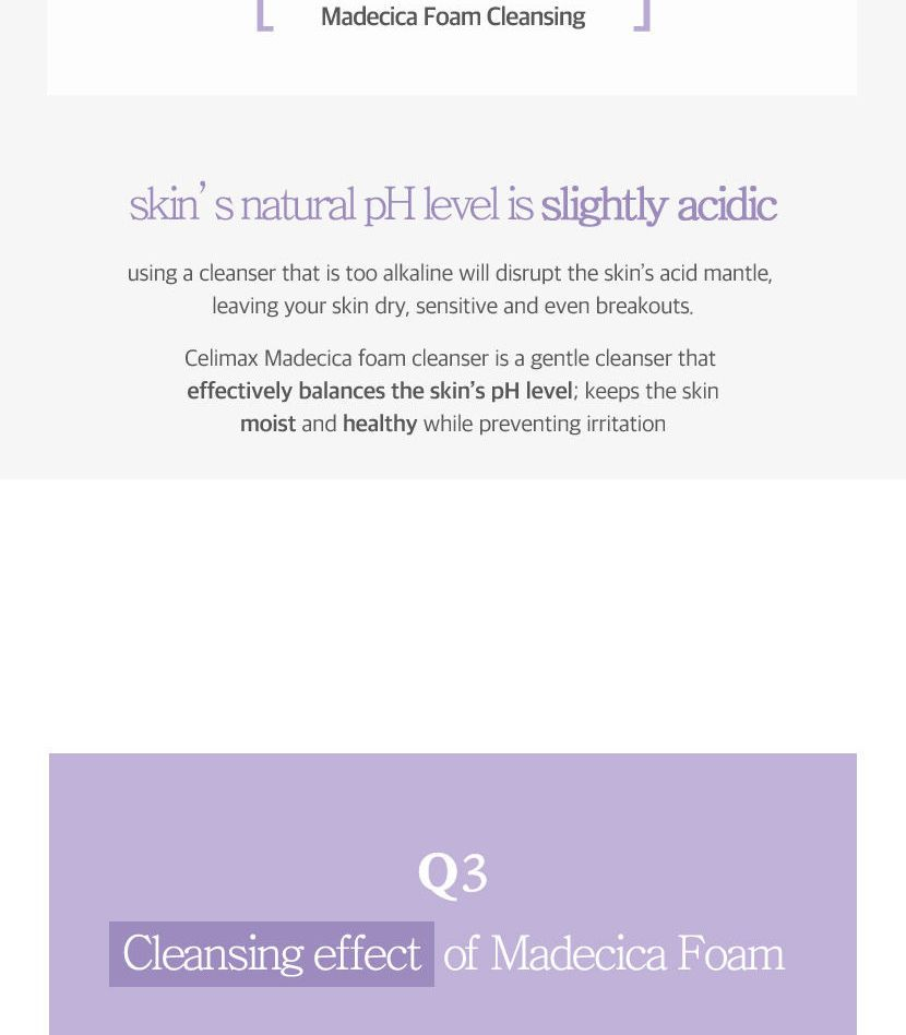 celimax - Derma Nature Relief Madecica pH-balancerende schuimreiniging