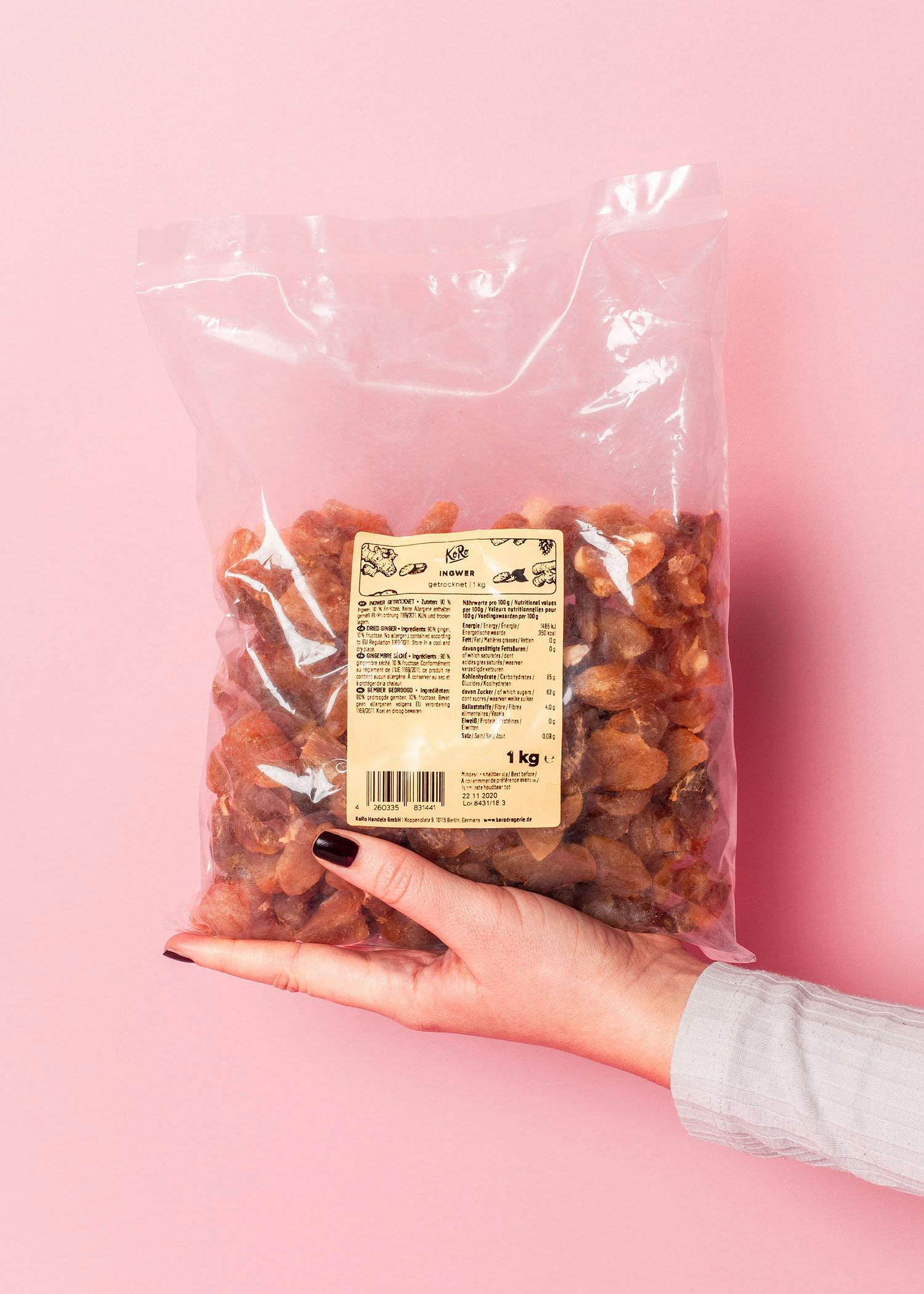 Getrockneter Ingwer 1 kg
