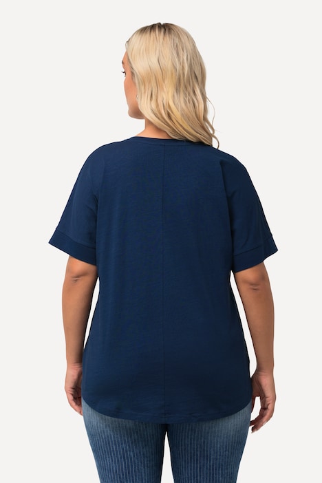 T-Shirt, Leuchtturm, Oversized, Rundhals, Halbarm