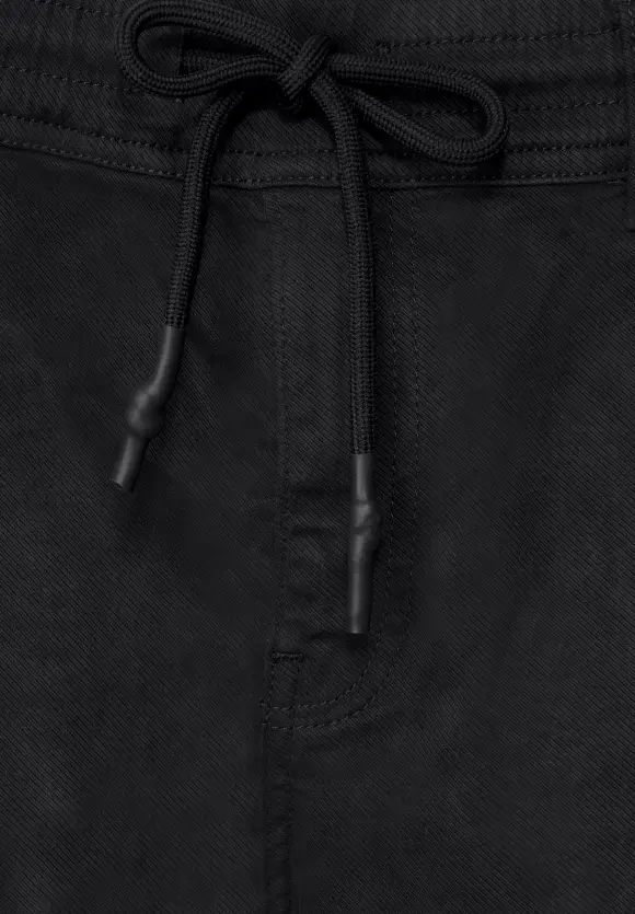 Relaxed Fit Cargo Hose - Black