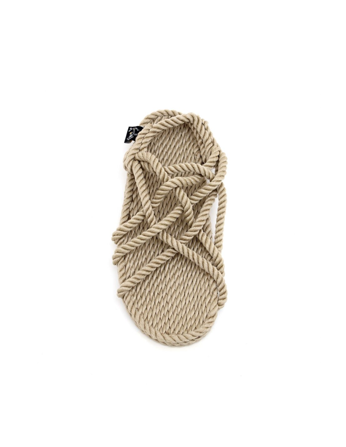 nomadic Sandales Femme jc beige en corde
