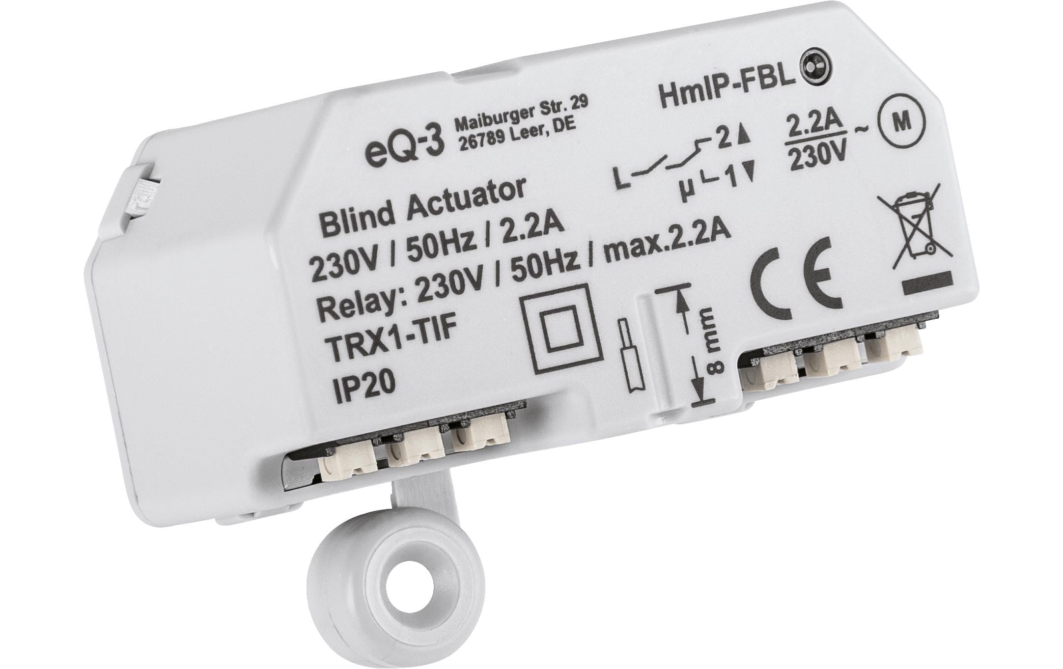 Smart Home Funk-Jalousieaktor UnterputzUnterputzaktor zum Steuern von Jalousien und Rollläden – HmIP-FBL
