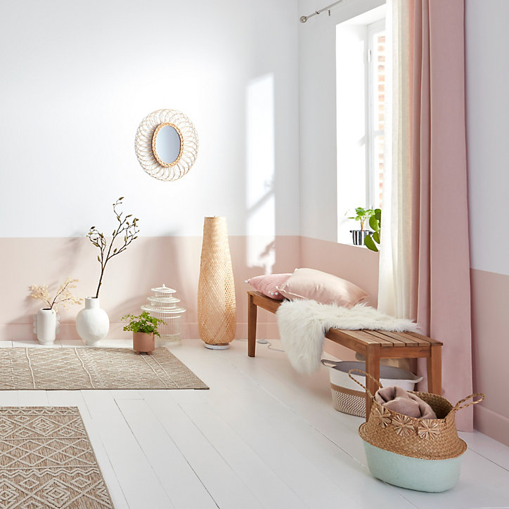 Rideau Hiva 260x140 cm Rose pâle GoodHome