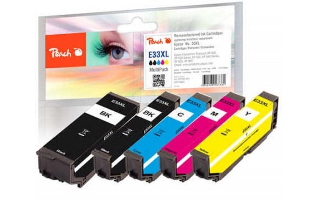 Tinte Epson No. 33XL BK, PBK, C, M, YDruckerpatronen: Schwarz, Cyan, Magenta, Gelb