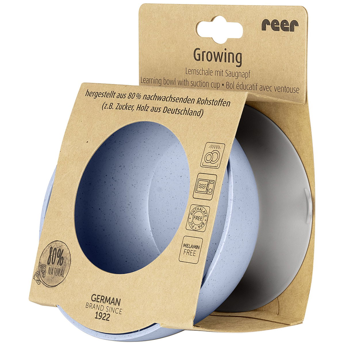 reerreer   Growing Bowl mit Saugnapf blau