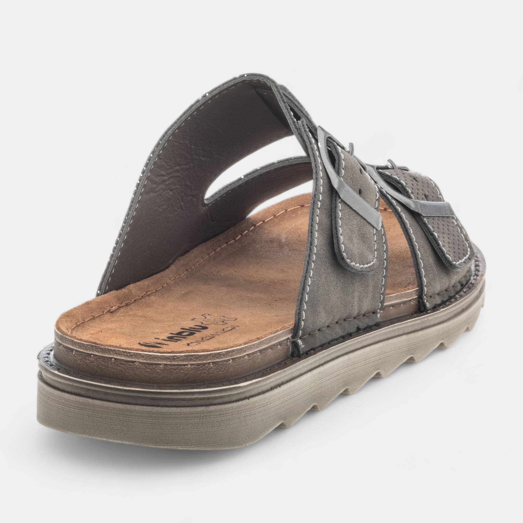 Mules Homme gris