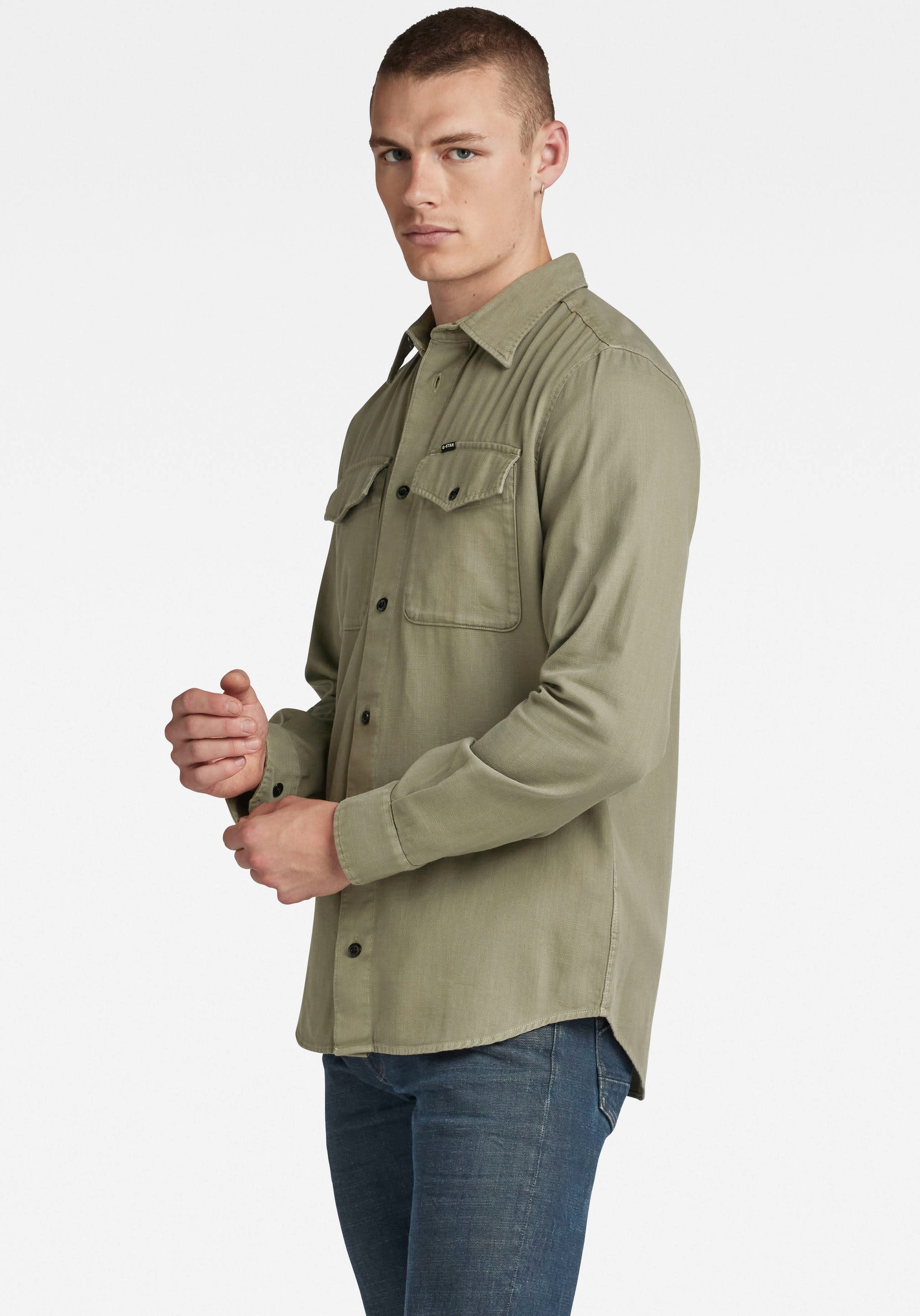 G-STAR Jeanshemd »Marine Slim«, mit Pattentaschen