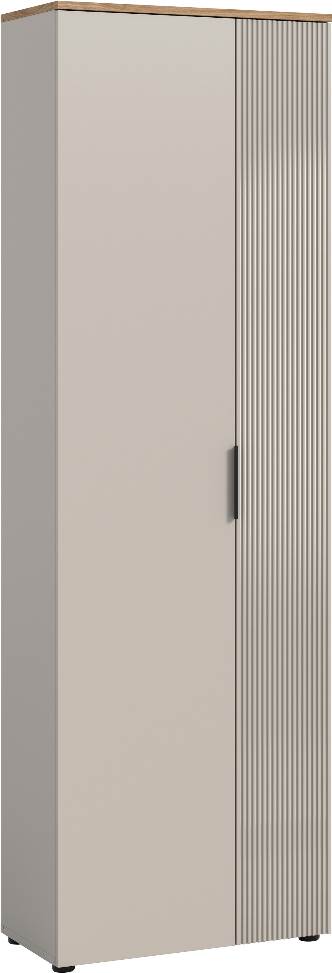 INOSIGN Garderobenschrank »EDIL, Höhe 190cm, 2 Türen, 5 Böden, 6 Fächer« moderne Farbkombination, Platz für ca. 18 Paar Schuhe,  Kleiderschrank, Flurschrank, Hochschrank, Stauraumschrank